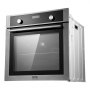VEVOR Horno Empotrable de Pared 76 L Horno Eléctrico 59,5 cm 3550 W con 9 Funciones de Cocción Calentamiento Rápido a 200°C en 5 Minutos con Rejilla y Bandeja para Hornear, Cocina, Restaurante