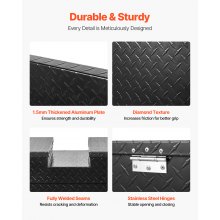 VEVOR Caja de Herramientas Aluminio para Camioneta 1771 x 507 x 331 mm Negro