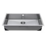 VEVOR 85cm Kitchen Undermount Single Bowl Sinks, Stainless Steel Drop-In Farmhouse Basin with Accessories, Household Dishwasher Sinks for RV, Prep Kitchen, Laundry Room, Bar