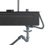 VEVOR Fregadero Sobre Encimera 850 x 460 x 236 mm, Fregadero de Cocina Empotrable de Acero Inoxidable, Esquinas Redondeadas, para Lavavajillas Domésticos, Cocinas Auxiliares, Lavaderos, Negro
