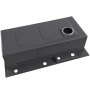 VEVOR Fregadero Sobre Encimera 850 x 460 x 236 mm, Fregadero de Cocina Empotrable de Acero Inoxidable, Esquinas Redondeadas, para Lavavajillas Domésticos, Cocinas Auxiliares, Lavaderos, Negro