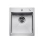 VEVOR Kitchen Sink, Built-in Sink, 40 x 45 x 19 cm, Stainless Steel, Top-Mounted Sink, Single Bowl with Accessories, Household Sink for RV, Preparation Kitchen, Bar
