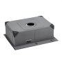 VEVOR Fregadero de Cocina con Montaje Superior de Acero Inoxidable 304, con Accesorios, Fregaderos de Lavavajillas Domésticos para RV, Cocina de Preparación y Barra, Negro, 550 x 450 x 190 mm