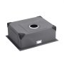 VEVOR Fregadero de Cocina bajo Encimera Acero Inoxidable 304, Lavabo de Granja de Un Solo Tazón con Accesorios, Fregaderos de Lavavajillas Fomésticos para RV, Cocina de Preparación, 500 x 430 x 190 mm
