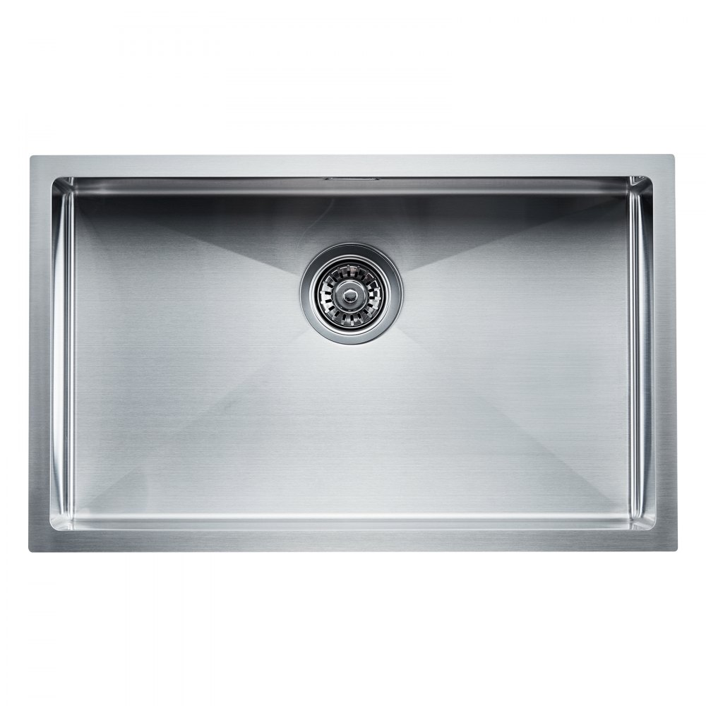VEVOR Fregadero de Cocina bajo Encimera Acero Inoxidable 304, Lavabo de Granja de Un Solo Tazón con Accesorios, Fregaderos de Lavavajillas Domésticos para RV, Cocina de Preparación, 700 x 430 x 190 mm