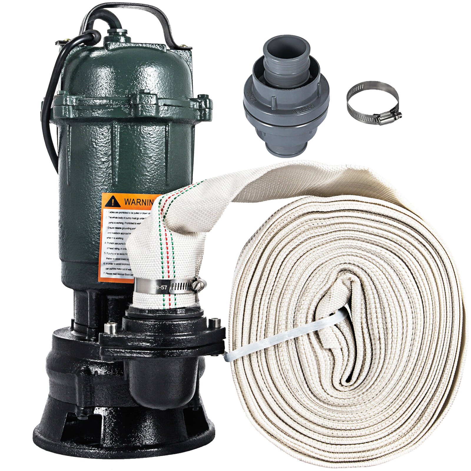 Bomba De Agua Sumergible 500w Bomba De Alta Presión Con Tubo 30m Bomba De Pozos