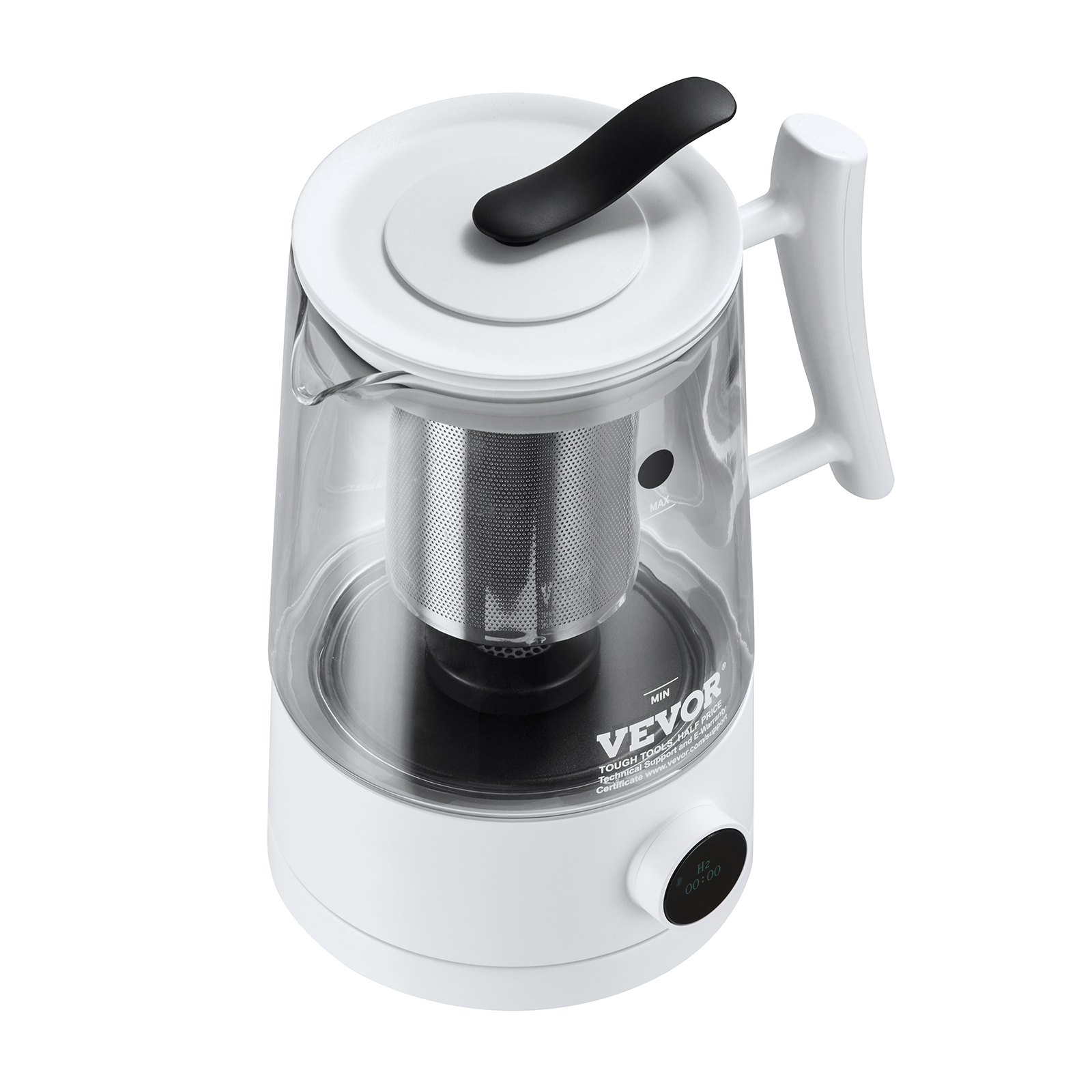 VEVOR Generador de Jarra de Agua de Hidrógeno Hervidor de Agua con Generador de Hidrógeno Capacidad de 1,5 L / 52,8 oz Tecnología SPE y PEM Máquina Ionizadora de Agua Rica en Hidrógeno para Café o Té