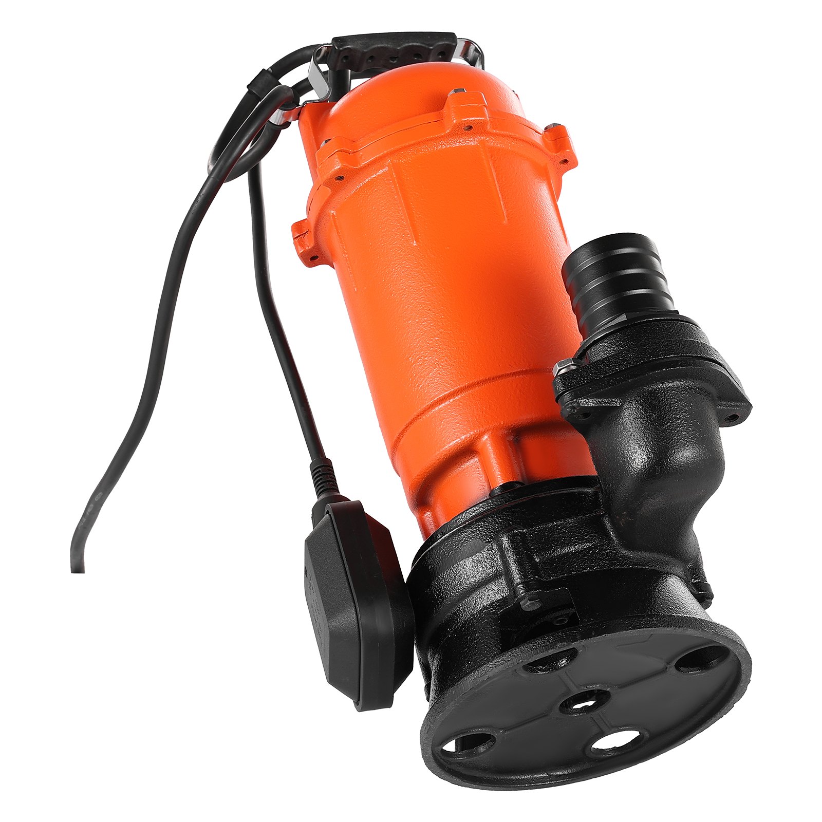 VEVOR 1500 W Bomba de Sumidero Sumergible, Bomba de Sumidero de Hierro Fundido de 21000 L/H con Interruptor de Flotador Automático, Altura de Descarga de 18 m, para Evacuación de Aguas Residuales
