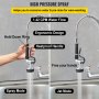 Grifo comercial VEVOR con rociador de alta presión, diseño ergonómico, mango resistente al calor y modos duales.