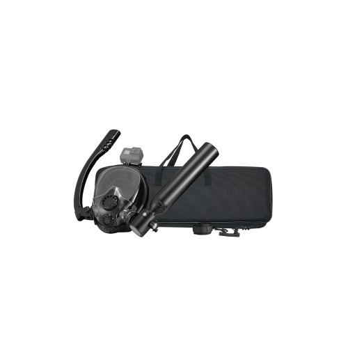 VEVOR Tanque de Buceo 0,5 L 10 m de Profundidad Portátil con Bomba 73 x 365 mm