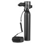 VEVOR Tanque de Buceo Portátil de Oxígeno que Permite Respirar Bajo el Agua de 5 a 10 Minutos, Profundidad de 30 m, Aluminio 6061, con Bomba para Exploración Submarina, 0,5 L, 73 x 365 mm, Negro