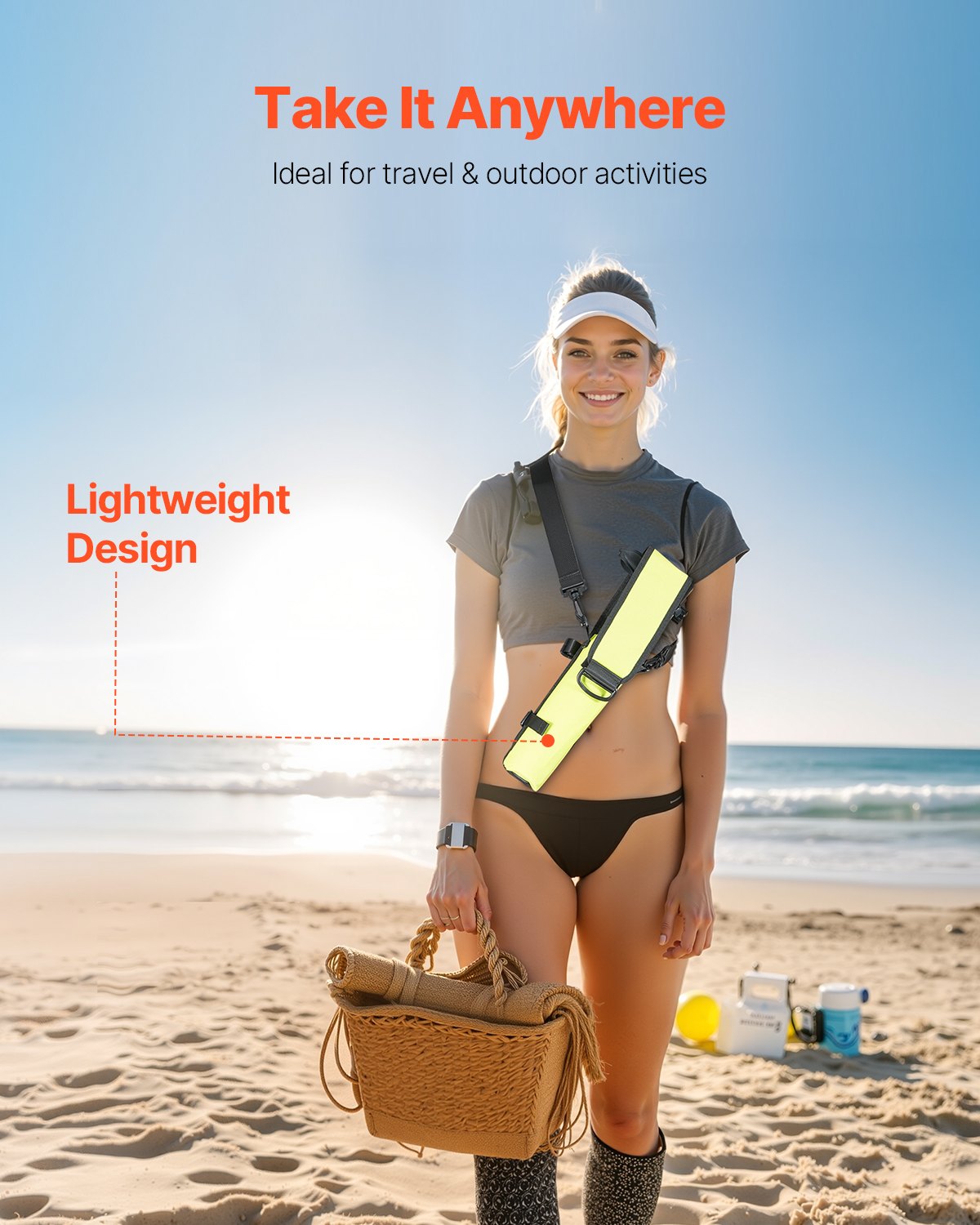 VEVOR Tanque de Buceo Portátil de Oxígeno que Permite Respirar Bajo el Agua de 5 a 10 Minutos, Profundidad de 30 m, Aluminio 6061, con Bomba para Exploración Submarina, 0,5 L, 73 x 365 mm, Negro