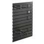 VEVOR Estante de Pared para Armas de Fuego, Soporte de Montaje en Pared, Capacidad de 2 Escopetas y 4 Pistolas, Organizador de Accesorios con Ganchos Adicionales, Acero al Carbono, para Taller Garaja