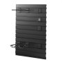 VEVOR Estante de Pared para Armas de Fuego, Soporte de Montaje en Pared, Capacidad de 2 Escopetas y 4 Pistolas, Organizador de Accesorios con Ganchos Adicionales, Acero al Carbono, para Taller Garaja