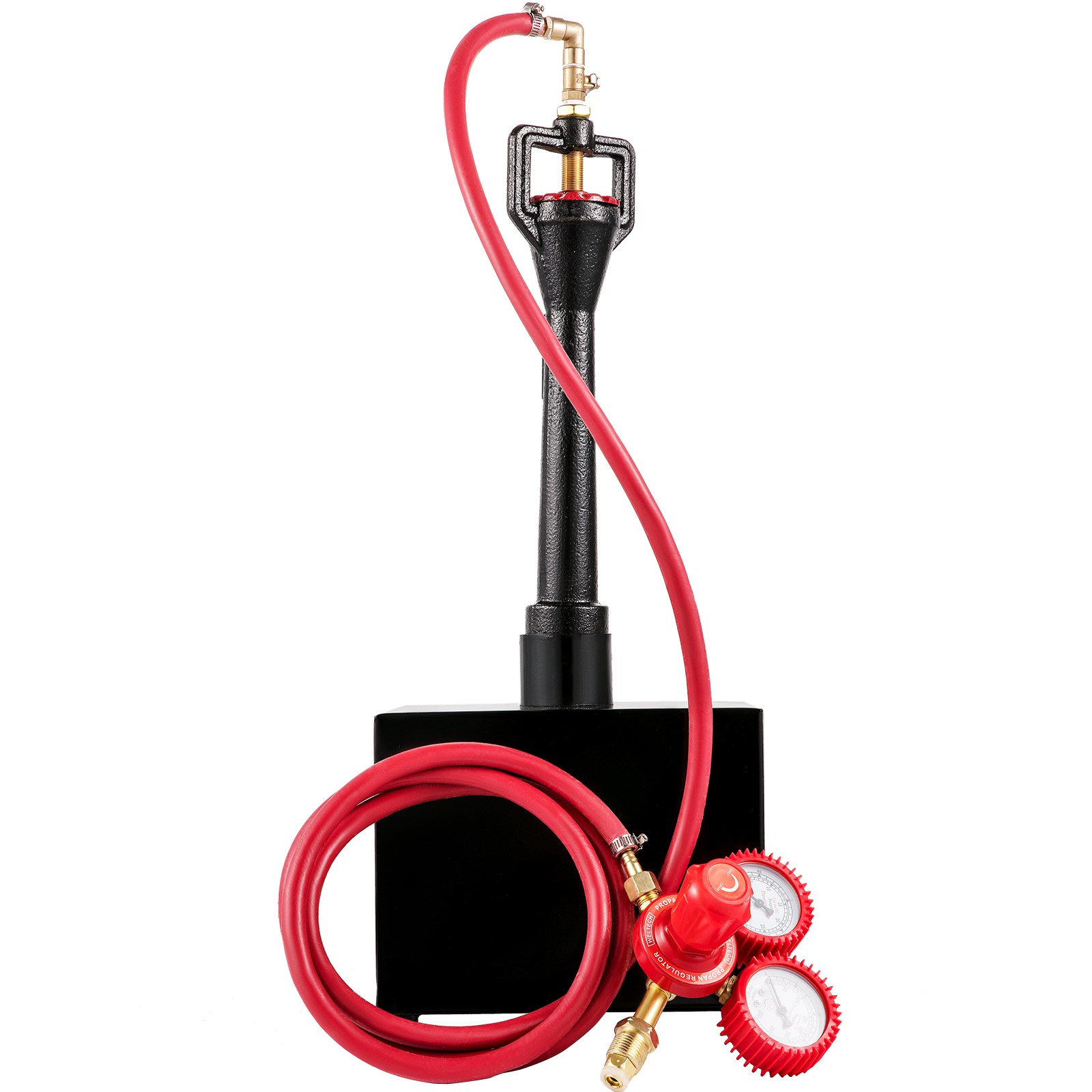VEVOR Forja de Gas Propano CMPROF-1 Cuadrado 1 Quemador 23 kW · h 80000 BTU 3,5 L con Válvulas de Bola de Gas Horno de Forja Horno de Fusión de Gas Propano para Herreros, Fabricantes de Cuchillos