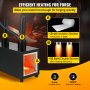 VEVOR Forja de Gas Propano CMPROF-2 Cuadrado 2 Quemadores 23 kW · h 80000 BTU 7,8 L con Válvulas de Bola de Gas Horno de Forja Horno de Fusión de Gas Propano para Herreros, Fabricantes de Cuchillos