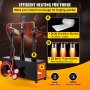 VEVOR Forja de Gas Propano CMPROF-3 Cuadrado 3 Quemadores 23 kW · h 80000 BTU 12,6 L con Válvulas de Bola de Gas Horno de Forja Horno de Fusión de Gas Propano para Herreros, Fabricantes de Cuchillos