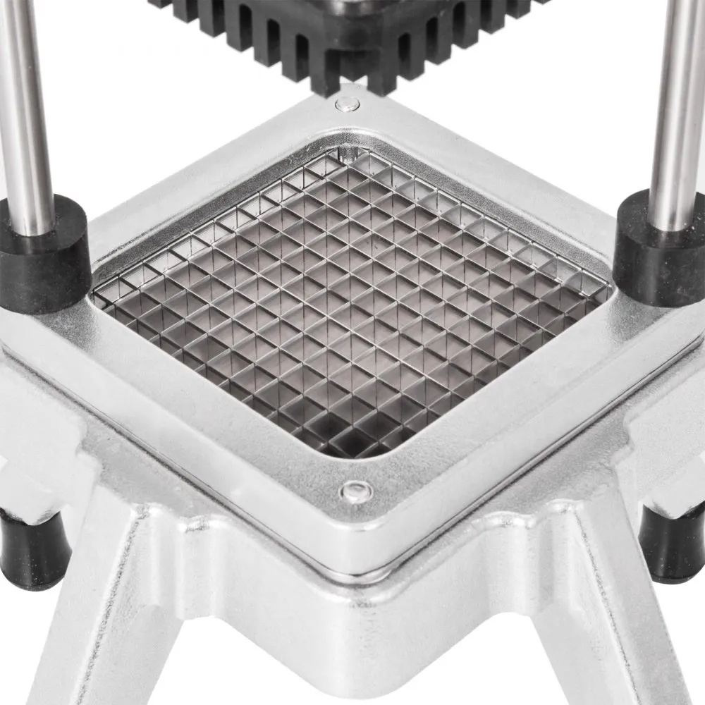 VEVOR Cortadora Comercial de Verduras 1/4" Cortadora de Verduras Industrial de Color Plata Cortadora Vegetal Comercial Cortador Manual de Frutas y Verduras Cortador de Verdura Corta Patatas