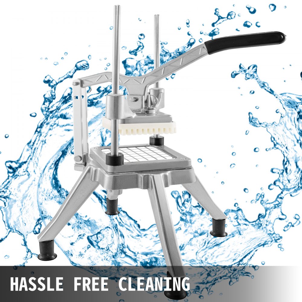 VEVOR Cortadora comercial de verduras, picador de 1/2 pulgada, trituradora, cortadora de verdoras, utensilios de cocina profesional, cuchillo de acero