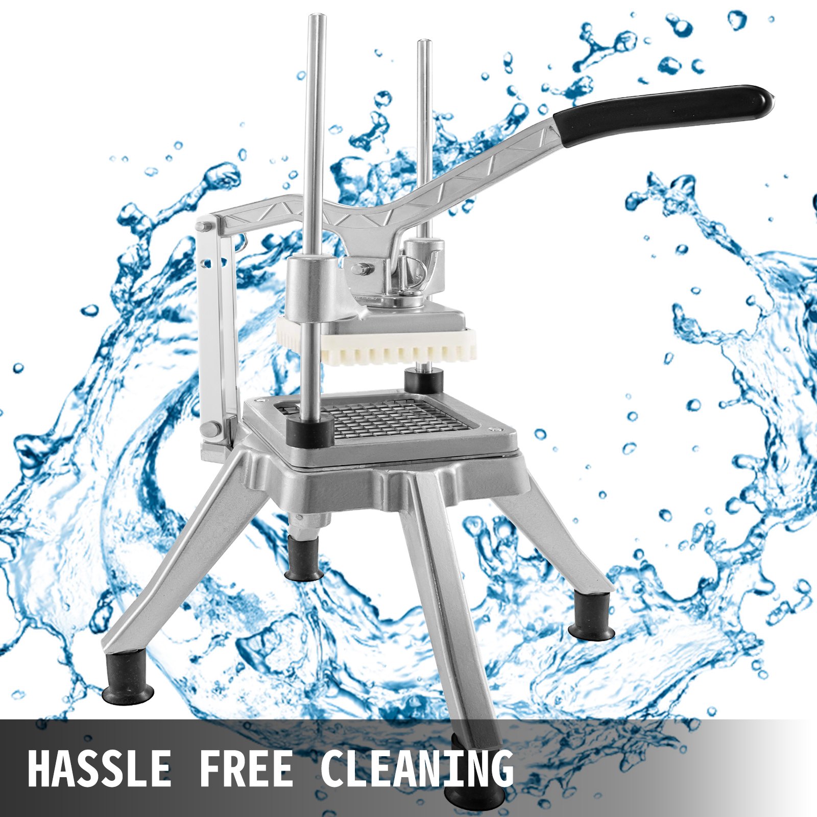 VEVOR Cortadora comercial de verduras, picador de 1/4, pulgada, trituradora, cortador de patatas fritas, cocina, cortador de verdoras, utensilios de cocina