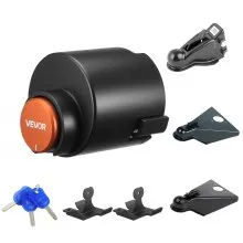 VEVOR Candado para Remolque Compatible con Acoplador de 50,6 y 58,6 mm 3 Llaves