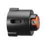 VEVOR Bloqueo de Enganche de Remolque Compatible con Acopladores de Flujo de Aire con Brida de 58,6 mm con 3 Llaves Candado para Enganche Resistente a Palancas y Corrosión para Remolques de RV