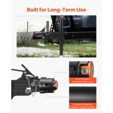 VEVOR Bloqueo de Enganche de Remolque Compatible con Acoplador de 58,6mm para RV