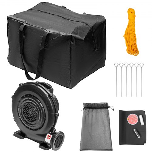 VEVOR Pantalla de Cine Inflable 4,2 x 2,5 m, Pantalla de Proyector Portátil 3D con Tamaño Inflado de 5,12 x 2 x 3,41 m, Pantalla Inflable Exterior con Soplador de Aire Blanco y Negro Pantalla Lavable
