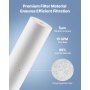 VEVOR Cartucho de Repuesto para Filtro de Agua de 3 Etapas para Toda la Casa, Sedimentos de Polipropileno, Reduce la Arena, el Óxido, el Cloro, el Mal Sabor y el Olor, 115 x 115 x 507 mm, 2 uds