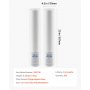 VEVOR Cartucho de Repuesto para Filtro de Agua de 3 Etapas para Toda la Casa, Sedimentos de Polipropileno, Reduce la Arena, el Óxido, el Cloro, el Mal Sabor y el Olor, 115 x 115 x 507 mm, 2 uds