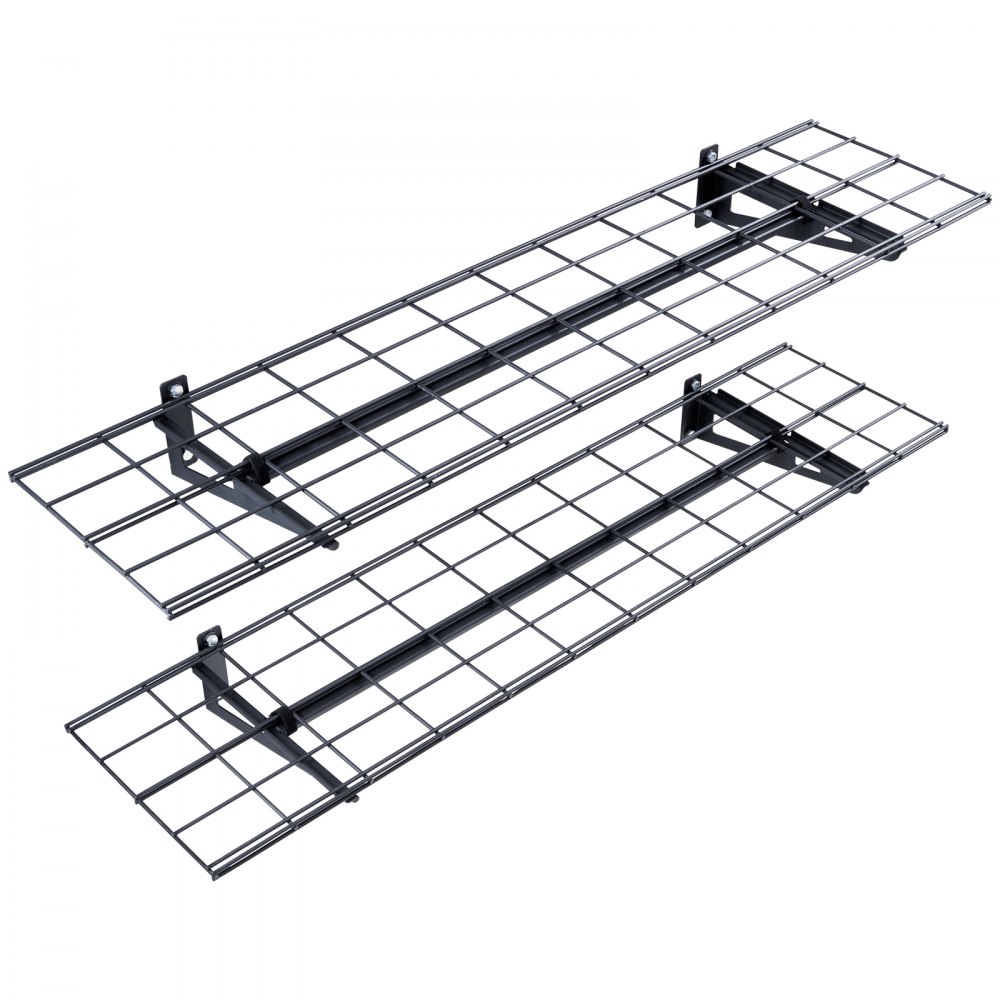 VEVOR Garage Shelf 1220x312x115mm per layer Tool Storage 90.7 kg per layer Tool Holder Wall Mounted 122 x 30.5 cm Shelf Surface Storage Shelves Metal Shelf Tool Organizer Wall Shelves
