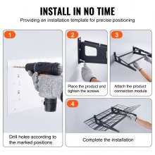 VEVOR 2 estantes de almacenamiento para garaje de 6 x 2 pies, estantes resistentes montados en la pared