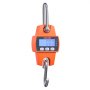 VEVOR Digital Crane Scale, 660 lbs/300 kg Max Capacity, Handheld Hanging Scale with Cast Aluminum Case & LCD Display, 50 g Division & 3 Unit Switch, Portable Design for Farm Hunting Fishing, Orange