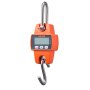 VEVOR Digital Crane Scale, 660 lbs/300 kg Max Capacity, Handheld Hanging Scale with Cast Aluminum Case & LCD Display, 50 g Division & 3 Unit Switch, Portable Design for Farm Hunting Fishing, Orange