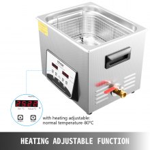 VEVOR Limpiador Ultrasónico, Limpiador de Joyas, Máquina Ultrasónica, Limpiador Sónico, Digital, 10L