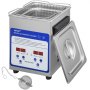 VEVOR Limpiador Ultrasónico, 2L Máquina de Limpieza Ultrasónica de Acero Inoxidable, 60W Limpiador Ultrasonido con Temporizador Digital 40kHz 220V para Joyerías, Ópticas, Relojeros, Ferreterías