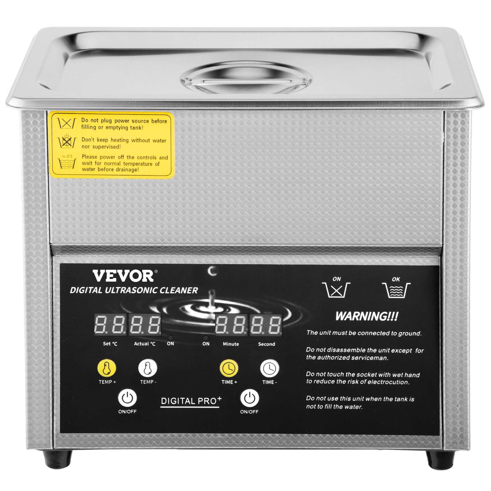 Vevor 3 L Limpiador Ultrasónico Digital Limpieza Ultrasonido Ultrasonic Cleaner