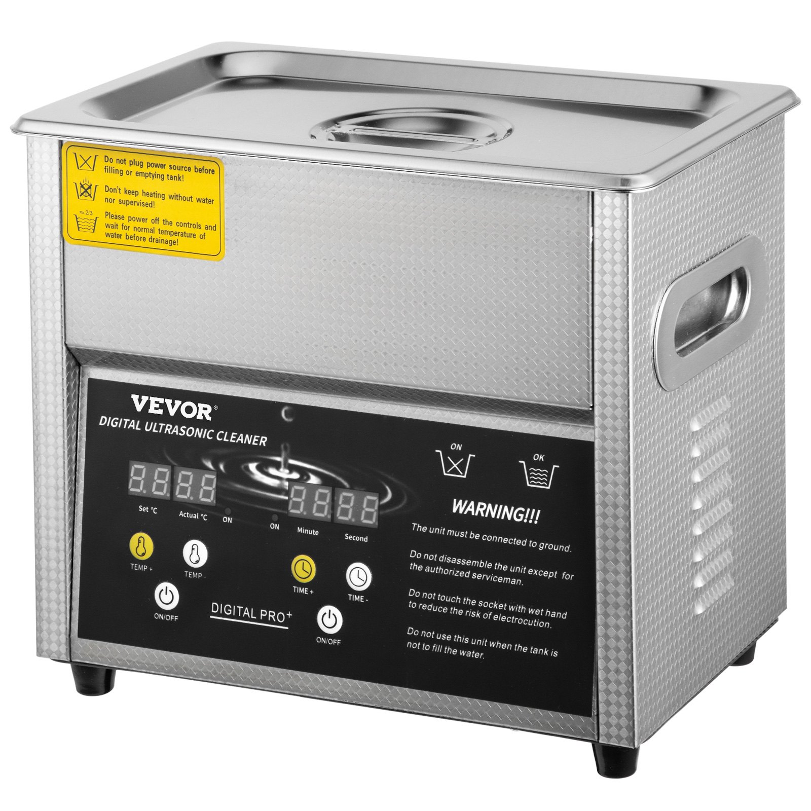 Vevor 3 L Limpiador Ultrasónico Digital Limpieza Ultrasonido Ultrasonic Cleaner