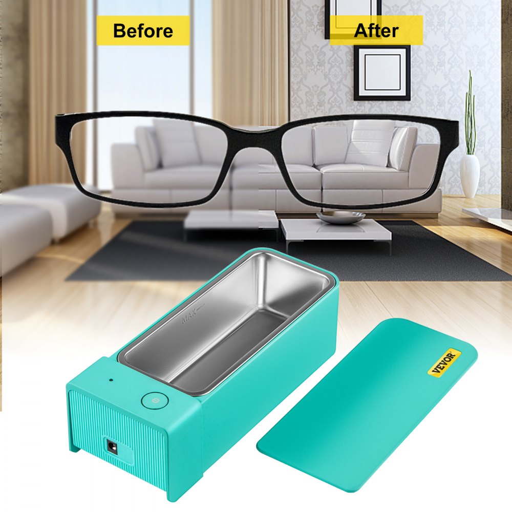 Vevor 600 Ml Limpieza Por Ultrasonido Ultrasonic Cleaner Limpiador 50 Khz Verde