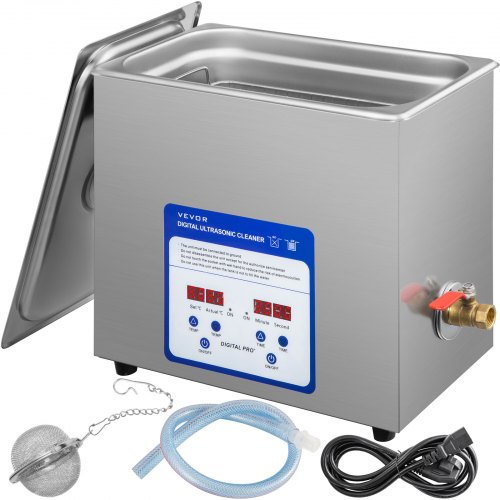 Vevor Limpiador Ultrasónico Digital 6 L Máquina De Limpieza Ultrasónica 180 W