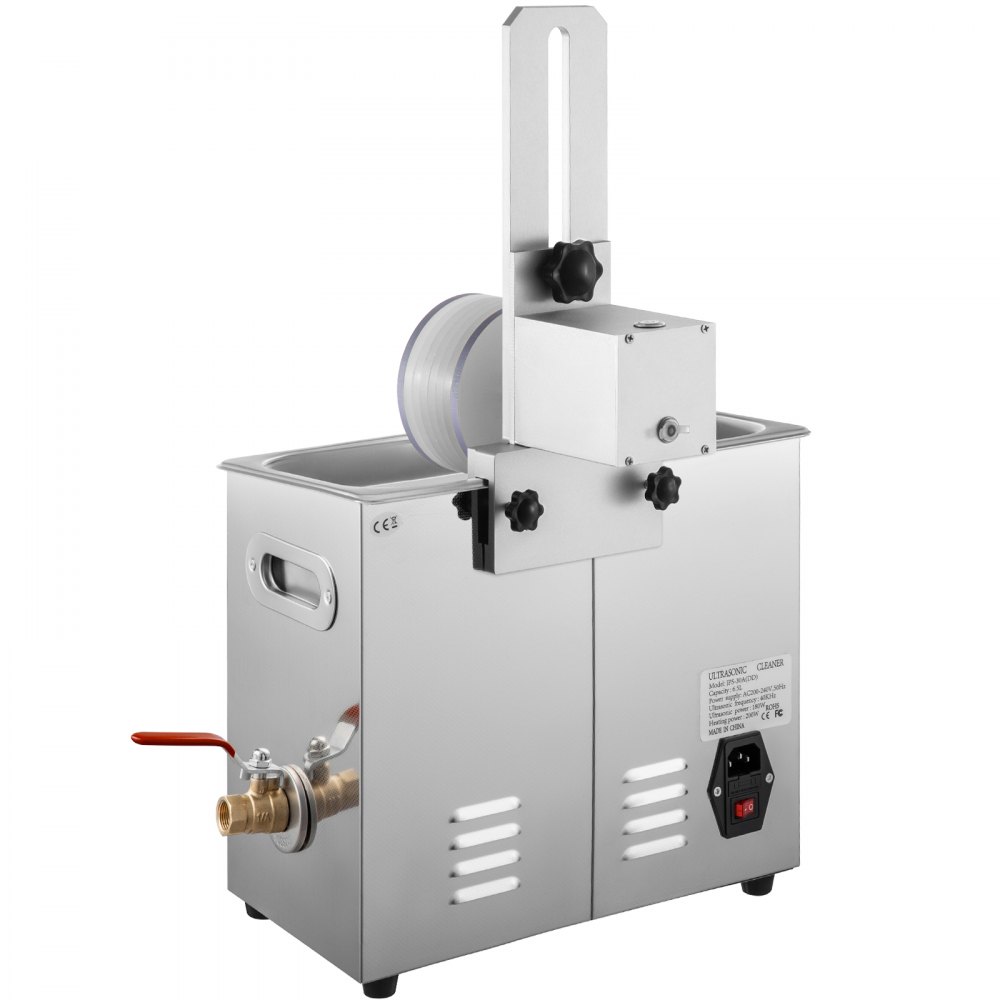 VEVOR Máquina Limpiadora de Discos de Vinilo Ultrasónica 6 L Rejilla de Secado