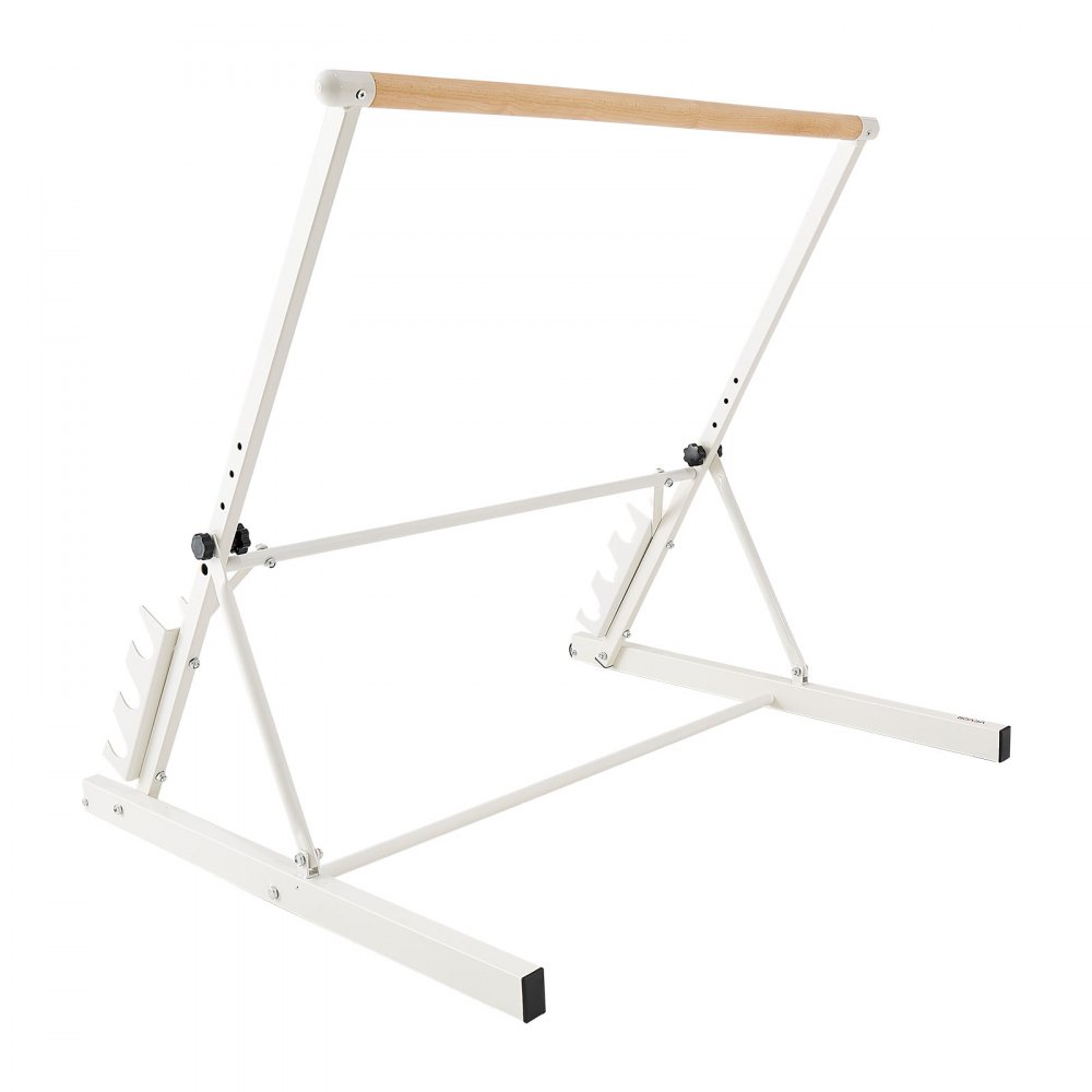 VEVOR Barra Elástica de Madera de Ballet, 4 Niveles, con Un Asa de Bloqueo Lateral, para Ejercicios de Ballet, Entrenamiento de Equilibrio, Ejercicios de Relajación y Yoga, 1048 x 870 x 950 mm