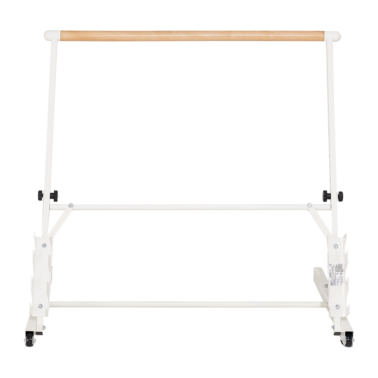 VEVOR Barra Elástica de Madera de Ballet, 4 Niveles, con Un Asa de Bloqueo Lateral, para Ejercicios de Ballet, Entrenamiento de Equilibrio, Ejercicios de Relajación y Yoga, 1048 x 870 x 950 mm
