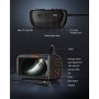 VEVOR Cámara Endoscopio de Triple Lente 4,5" Pantalla IPS Cámara de Inspección Borescopio con Lente 1080P Cable Serpiente 8 Luces, Batería 2860 mAh, Endoscopio Impermeable para Auto, Pared, Drenaje