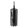 VEVOR Broca de Corona para Perforación en Seco, 102 mm Diámetro, 241 mm Profundidad, Rosca Interna M16, con 3 Adaptadores, Broca Piloto, Llave Hexagonal a Hormigón Armado, Ladrillo y Mampostería