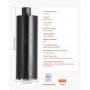 VEVOR Broca de Núcleo para Perforación en Húmedo, 127 mm de Diámetro, 356 mm de Profundidad, Tecnología de Soldadura de Alta Precisión, para Hormigón Armado, Ladrillo y Mampostería, Color Negro
