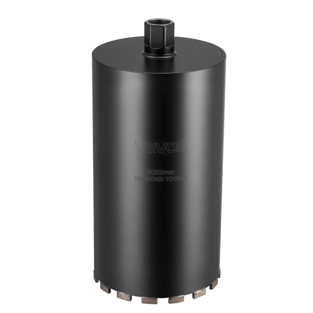 VEVOR Broca de Diamante para Perforación en Húmedo, 203 mm de Diámetro, 356 mm Profundidad de Perforación, Tecnología de Soldadura de Alta Precisión, para Hormigón Armado, Ladrillo y Mampostería