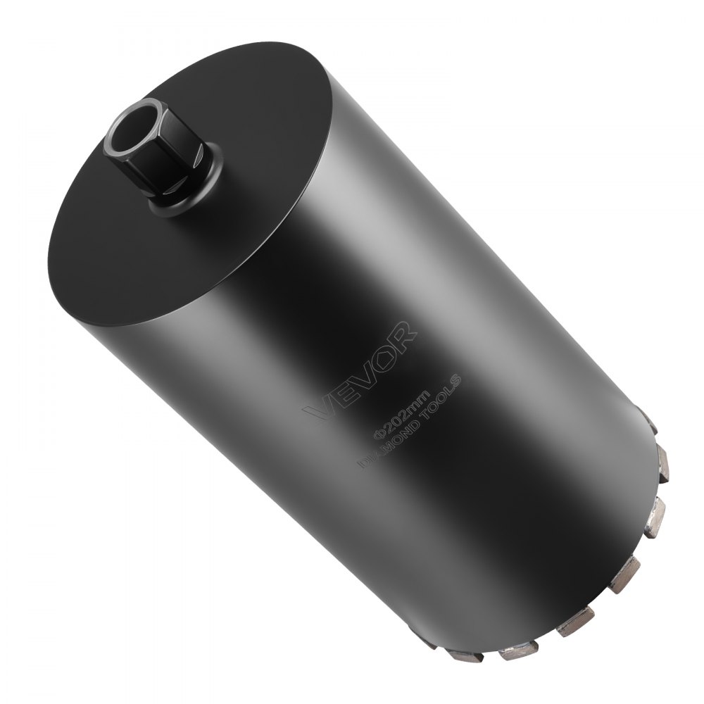 VEVOR Broca de Diamante para Perforación en Húmedo, 203 mm de Diámetro, 356 mm Profundidad de Perforación, Tecnología de Soldadura de Alta Precisión, para Hormigón Armado, Ladrillo y Mampostería