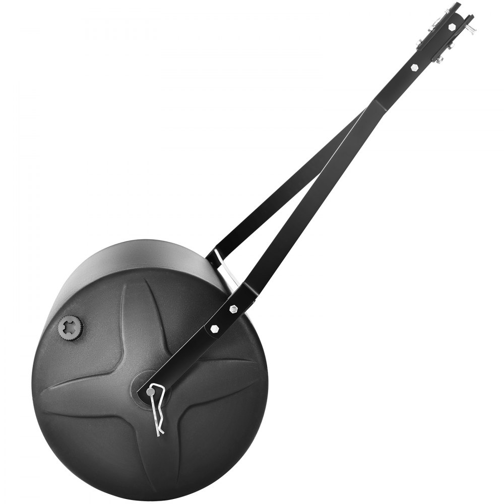 VEVOR Lawn Roller 1240x1158x445mm Hand Roller LLDPE and Q235 Garden Roller 181kg Agricultural Roller with 2 Water Inlets Lawn Roller Compatible with Common ATV/Tractor Models Ideal for Gardens and Farms