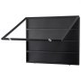 VEVOR Display Case for Sports Cards in 36 Different Designs, 77.5x61.7x5.5cm Presentation Frame with 98% UV Protection PC Glass Lockable Wall Cabinet for Football Basketball Hockey Trading Cards